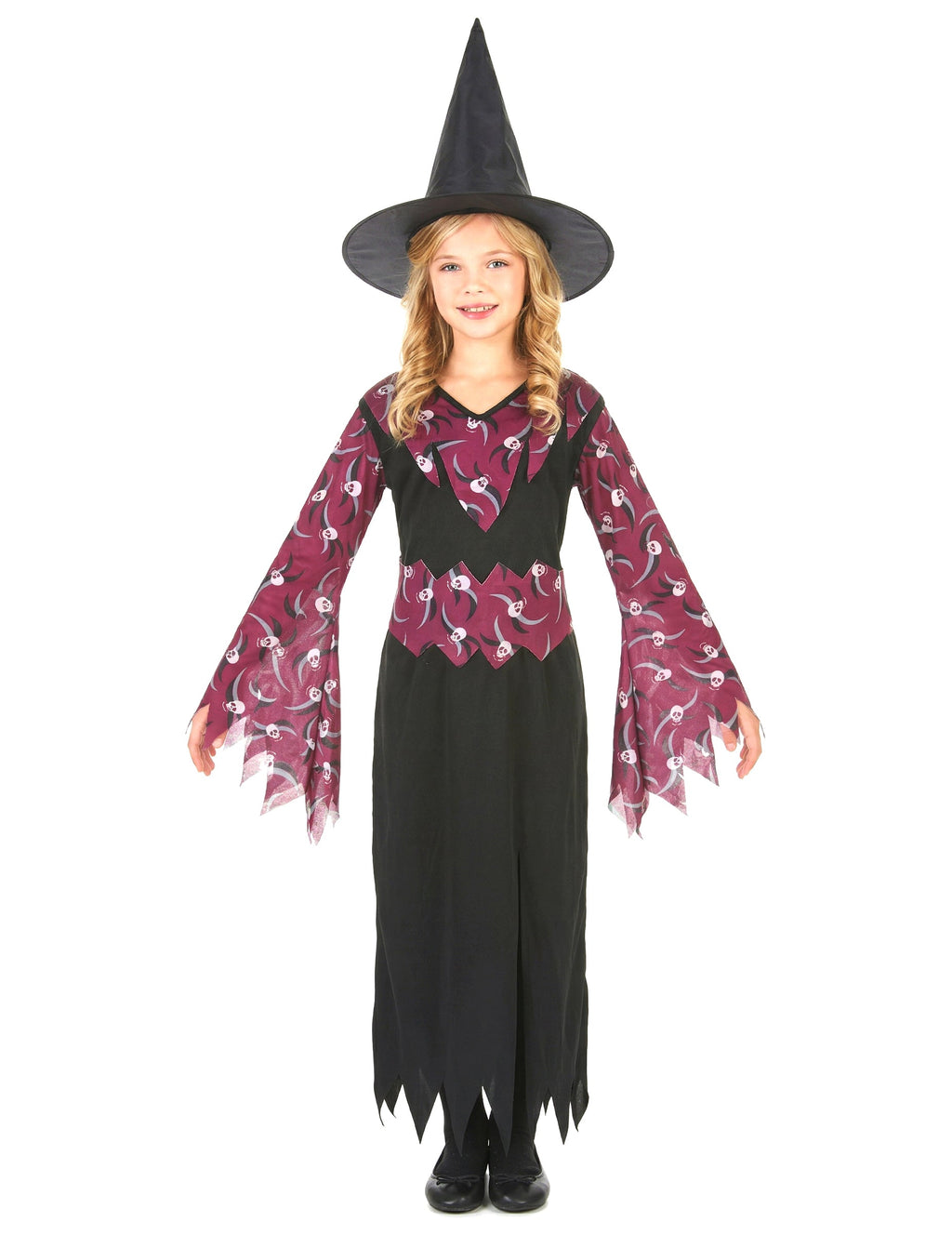 Pack sorcière avec chapeau fille Halloween — photo des articles