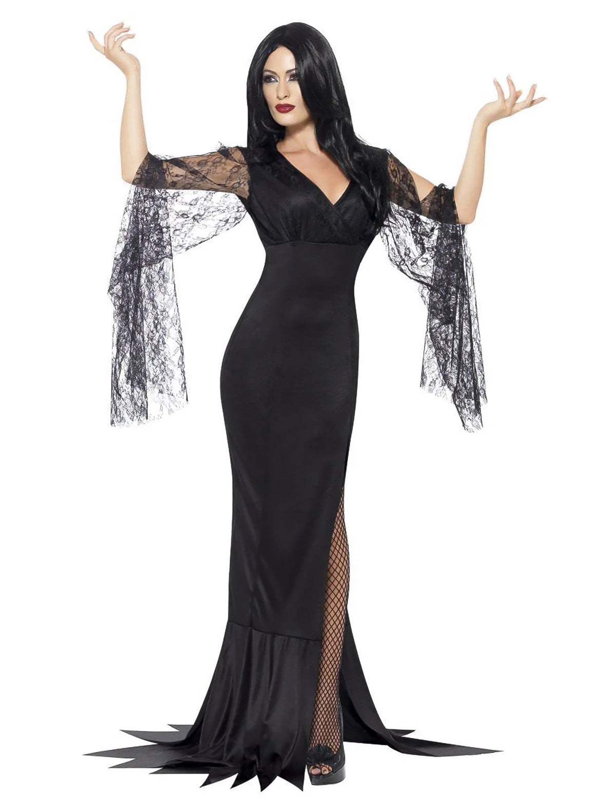 Pack sorcière avec dentelle noire femme Halloween — photo des articles