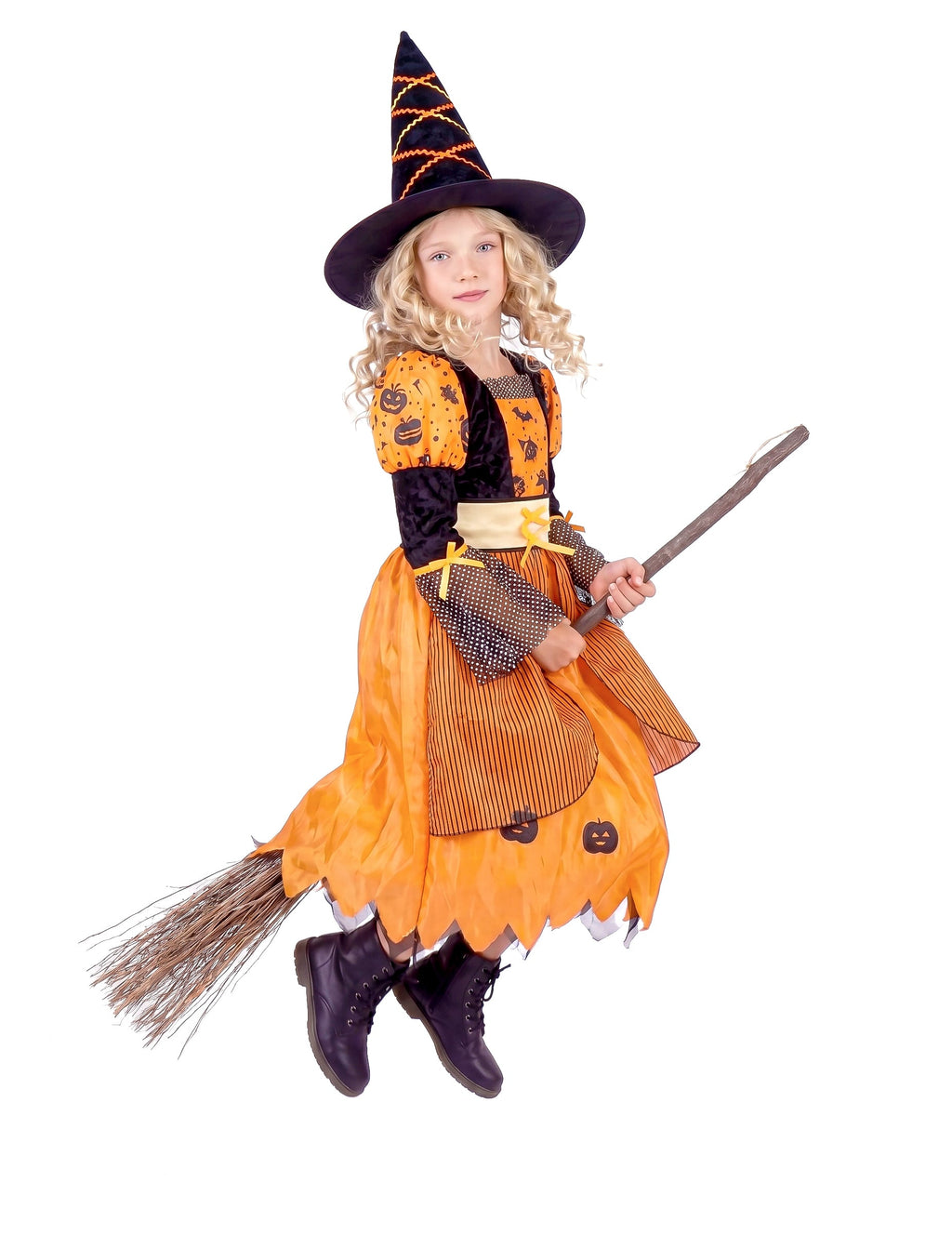Pack sorcière orange fille Halloween — photo des articles