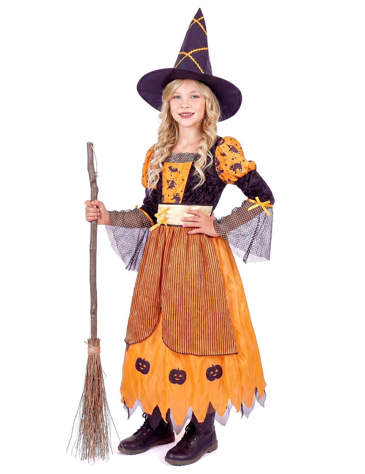 Pack sorcière orange fille Halloween — photo des articles