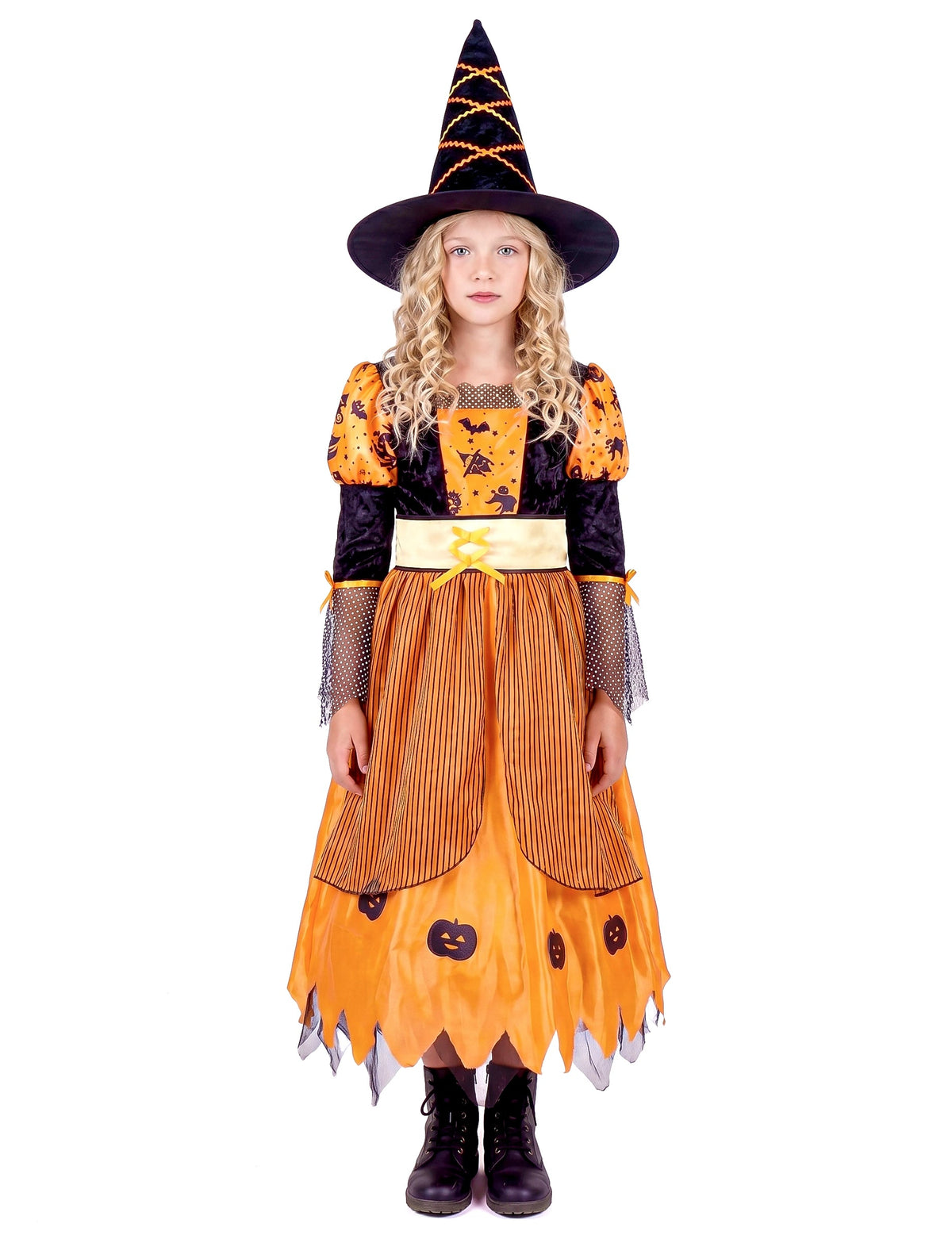 Pack sorcière orange fille Halloween — photo des articles
