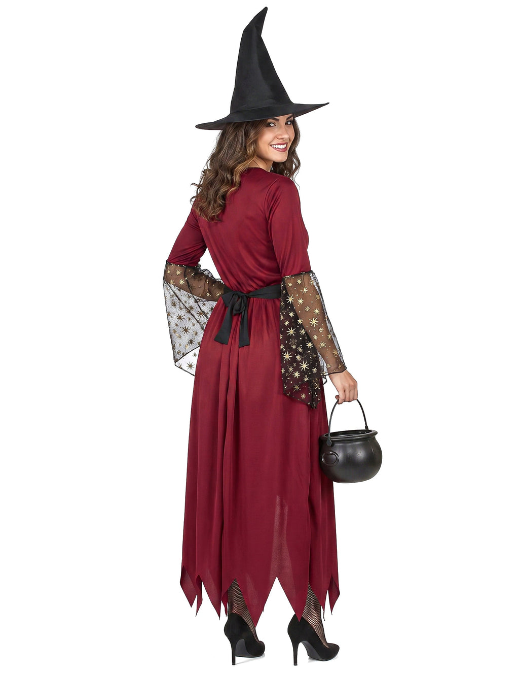 Pack sorcière rouge et or femme — photo des articles