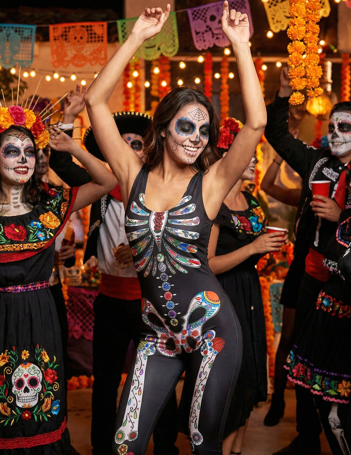 Pack Squelette Dia de los muertos femme — photo des articles