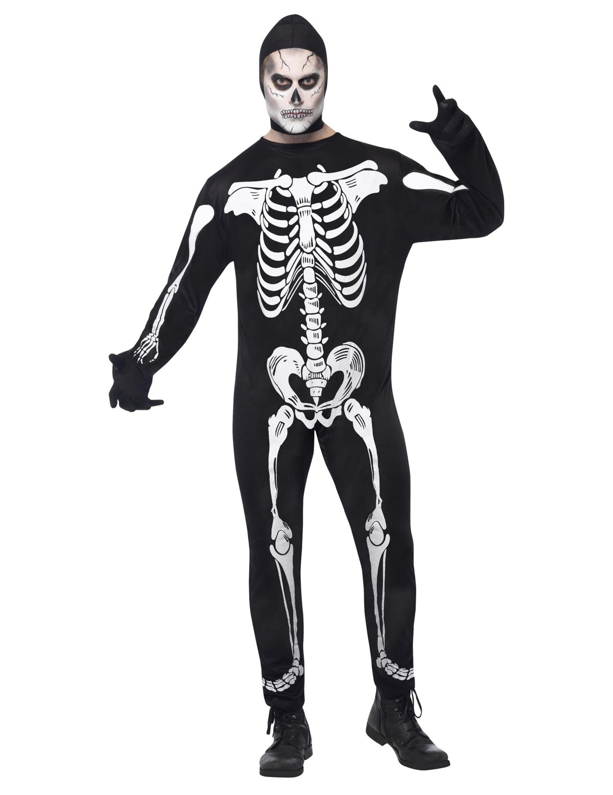 Pack squelette homme avec cagoule Halloween — photo des articles