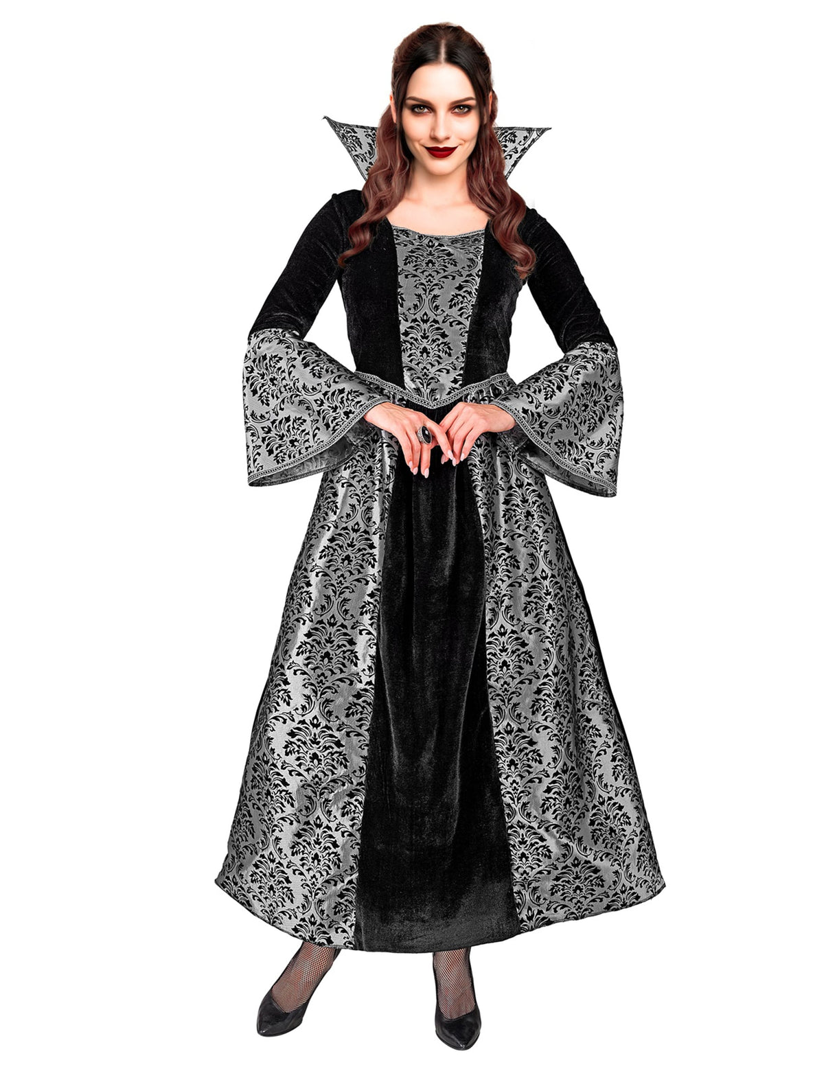 Pack vampire baroque noir et argent femme — photo des articles