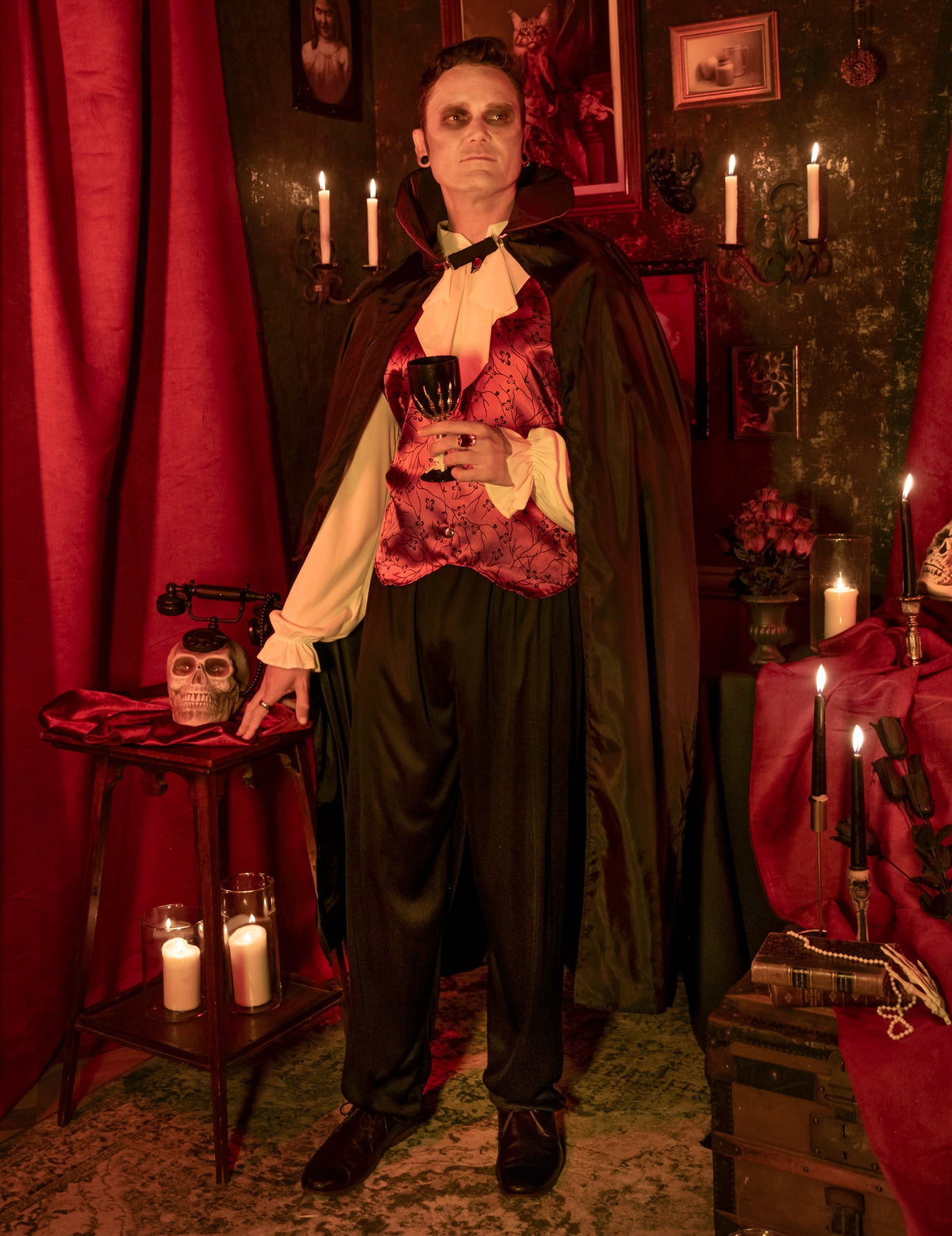 Pack vampire rouge homme Halloween — photo des articles