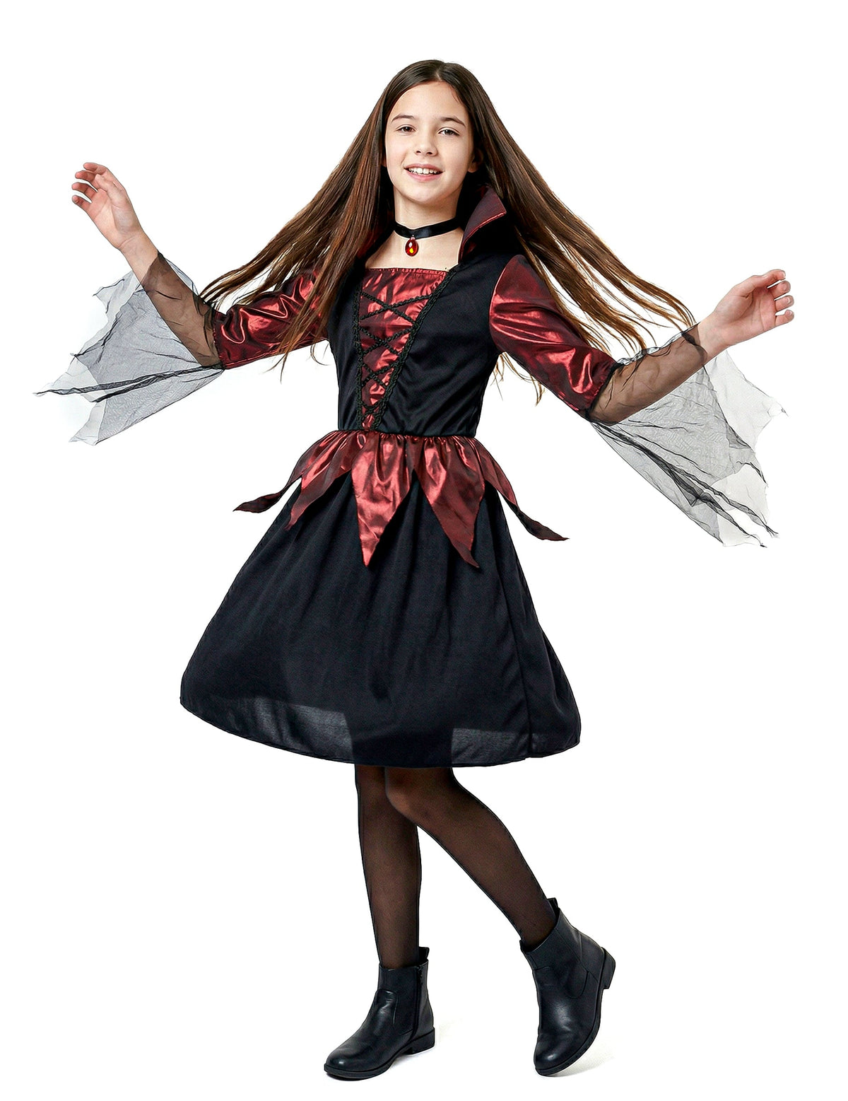 Pack vampire satiné fille Halloween — photo des articles