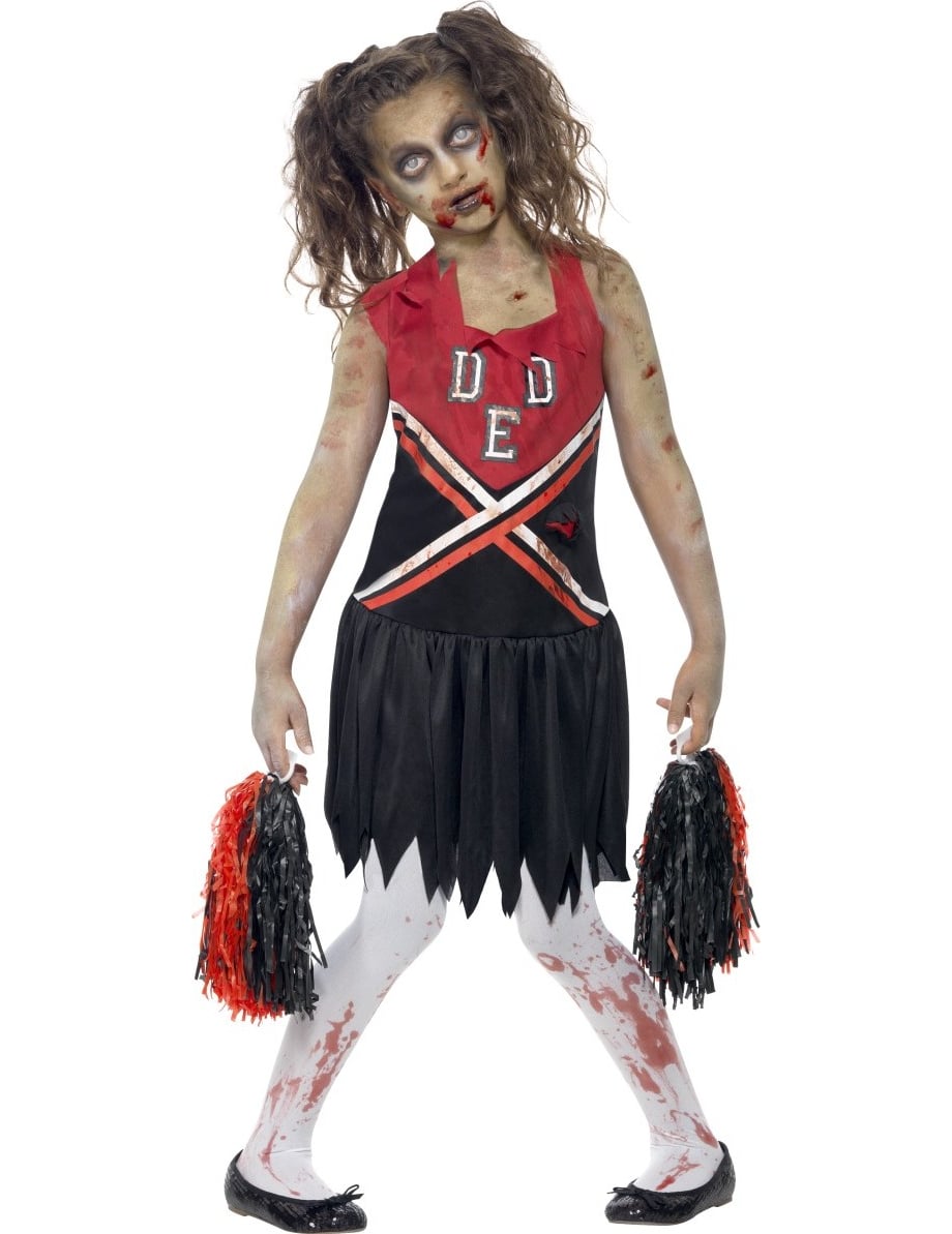 Pack zombie pompom girl noir et rouge fille — photo des articles