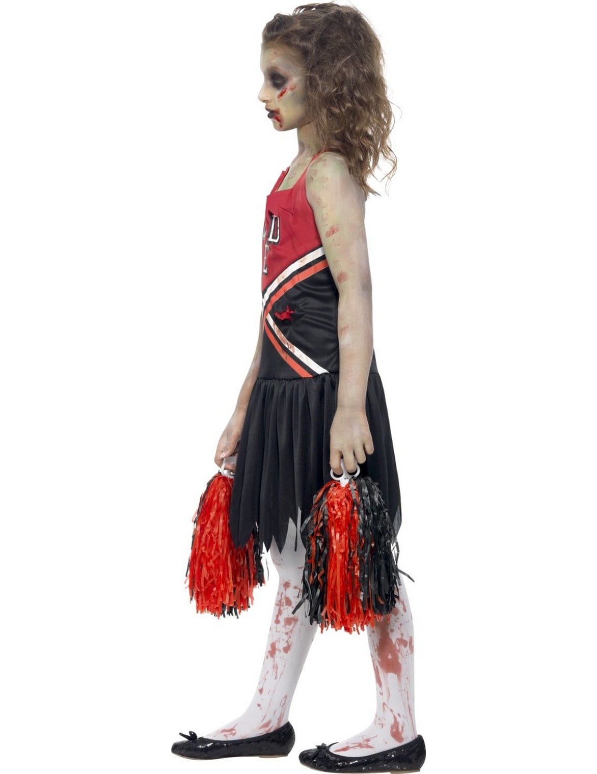 Pack zombie pompom girl noir et rouge fille — photo des articles