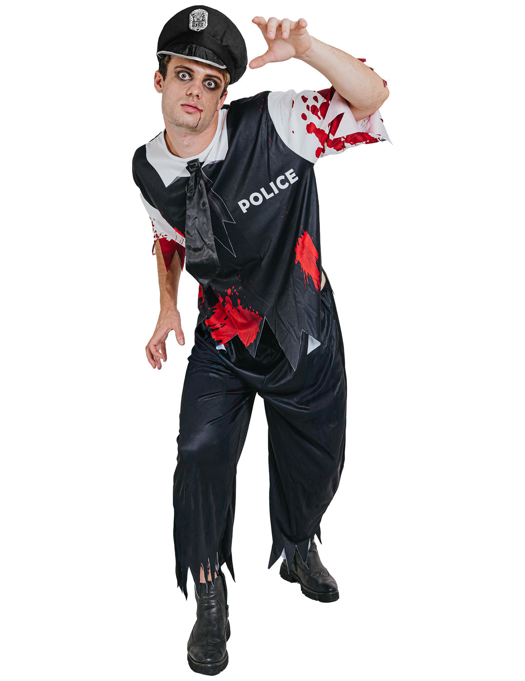 Pack zombie sanglant policier homme — photo des articles