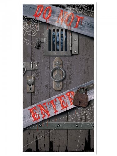 Décoration pour porte Do Not Enter 76x152cm halloween