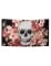 Drapeau squelette fleuri noir 90 x 150 cm