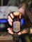 Fiole en verre violette potion Sour jar 13,5 cm