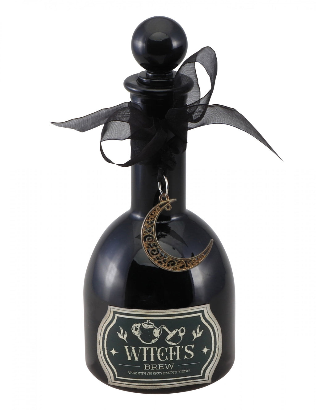 Le cabinet de la sorcière — fiole en verre « magie noire », 19,5 cm
