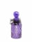 Fiole en verre violette avec serpent 12,5 cm