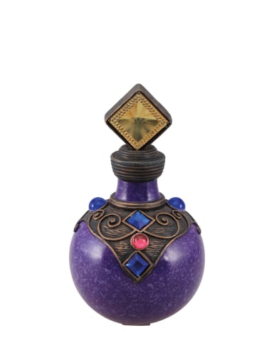 Flacon de potion violet en résine 16,5cm