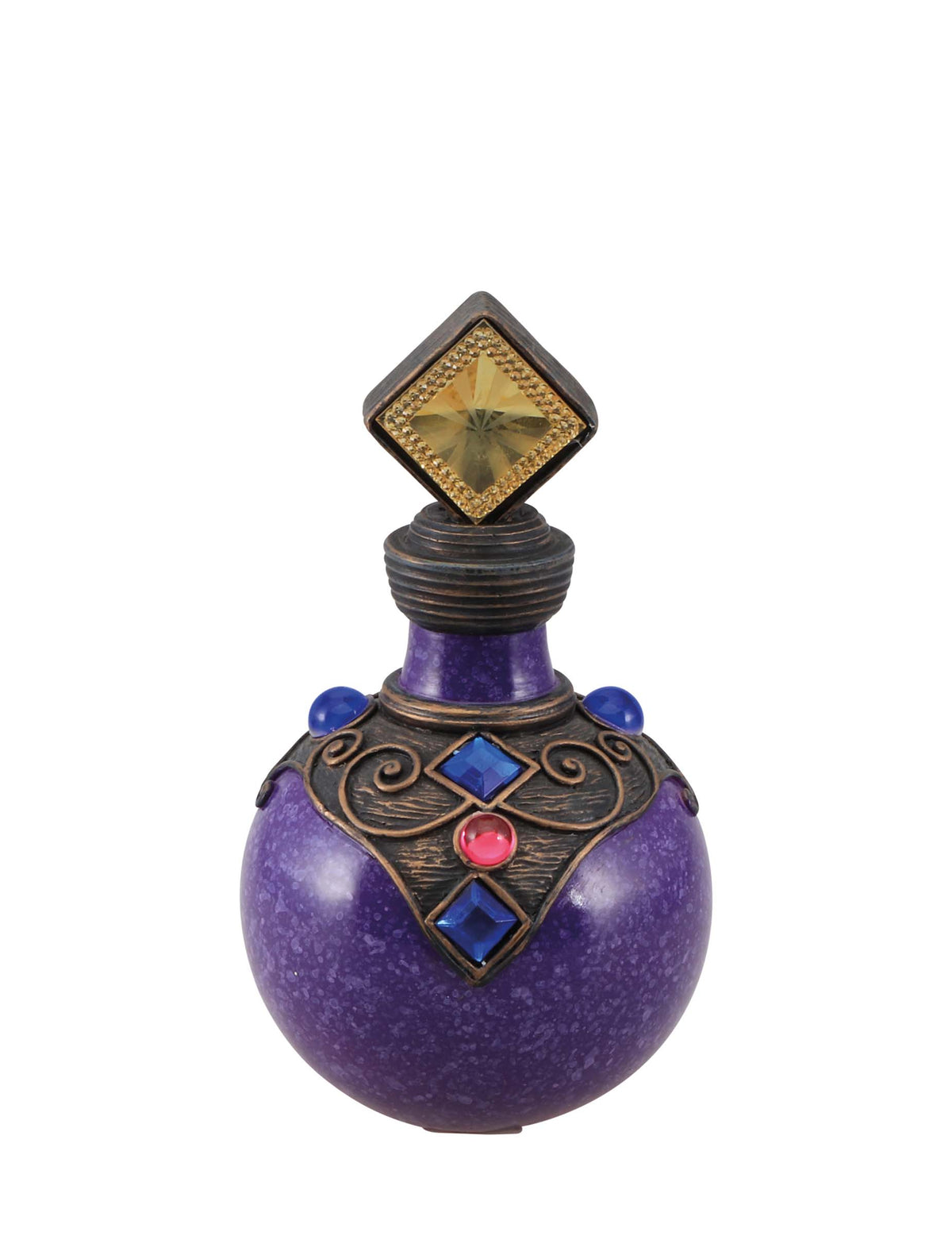 Flacon de potion violet en résine 16,5cm