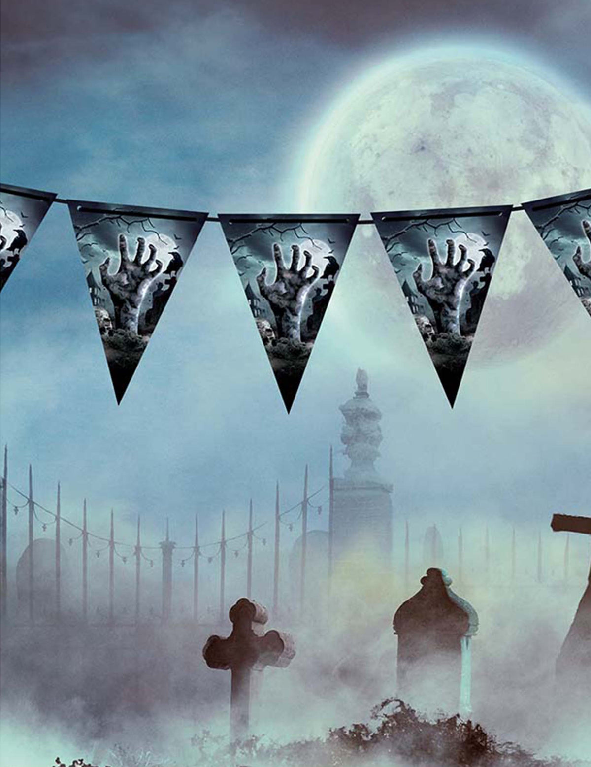 Guirlande à fanions revenants du cimetière 300 cm