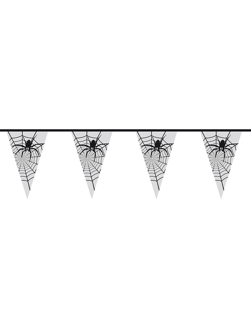 Guirlande araignée transparente Halloween 6 m