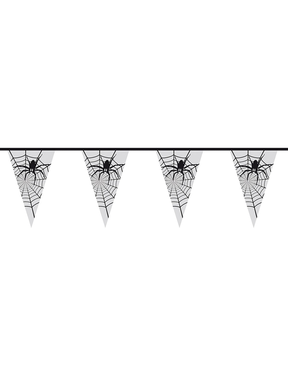 Guirlande araignée transparente Halloween 6 m