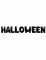 Guirlande ballons aluminium Halloween lettres noires 40 cm
