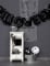 Guirlande ballons aluminium Halloween lettres noires 40 cm