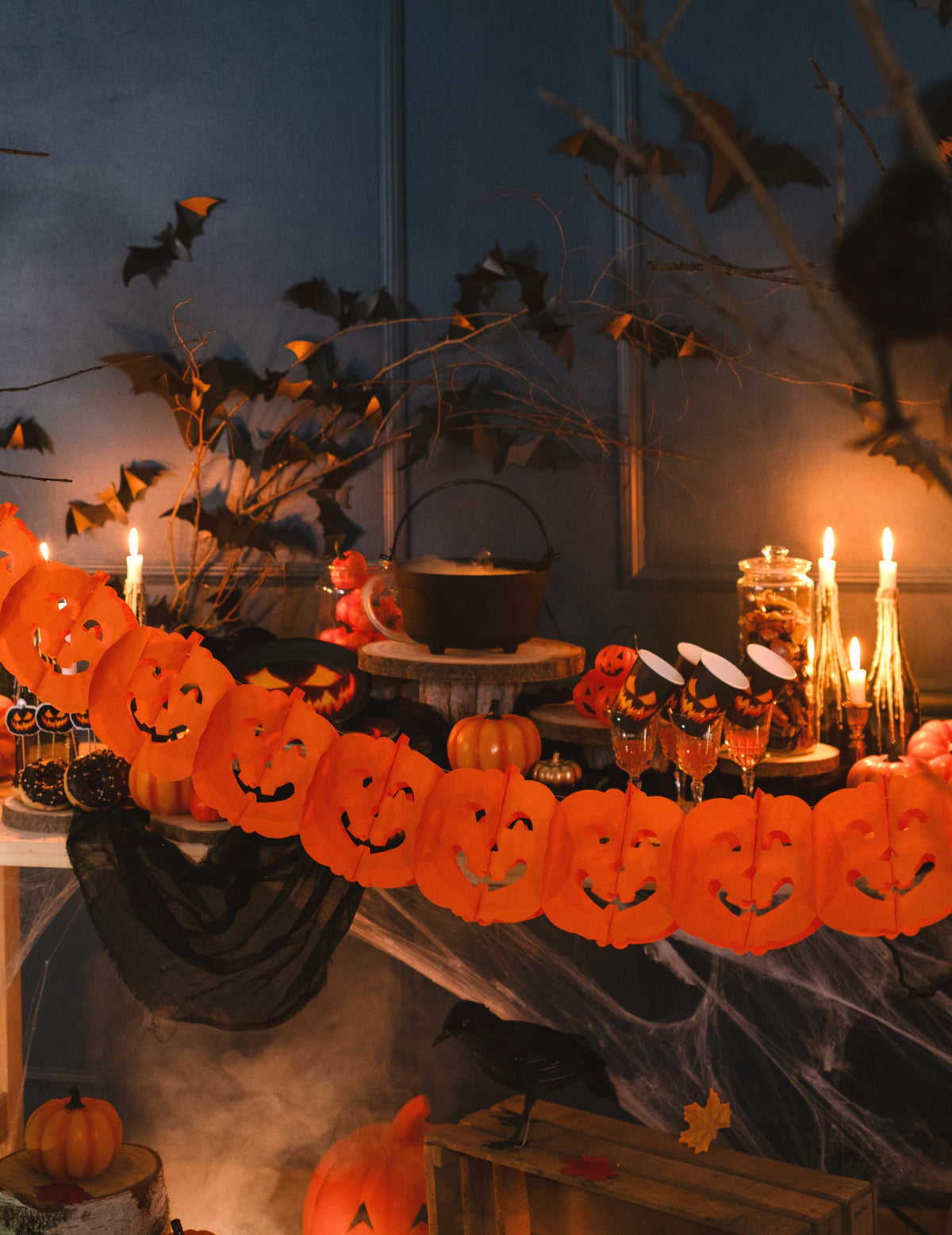 Guirlande citrouilles Halloween 4 m