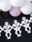 Guirlande en papier squelette blanche 3 m pour Halloween