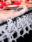 Guirlande en papier squelette blanche 3 m pour Halloween