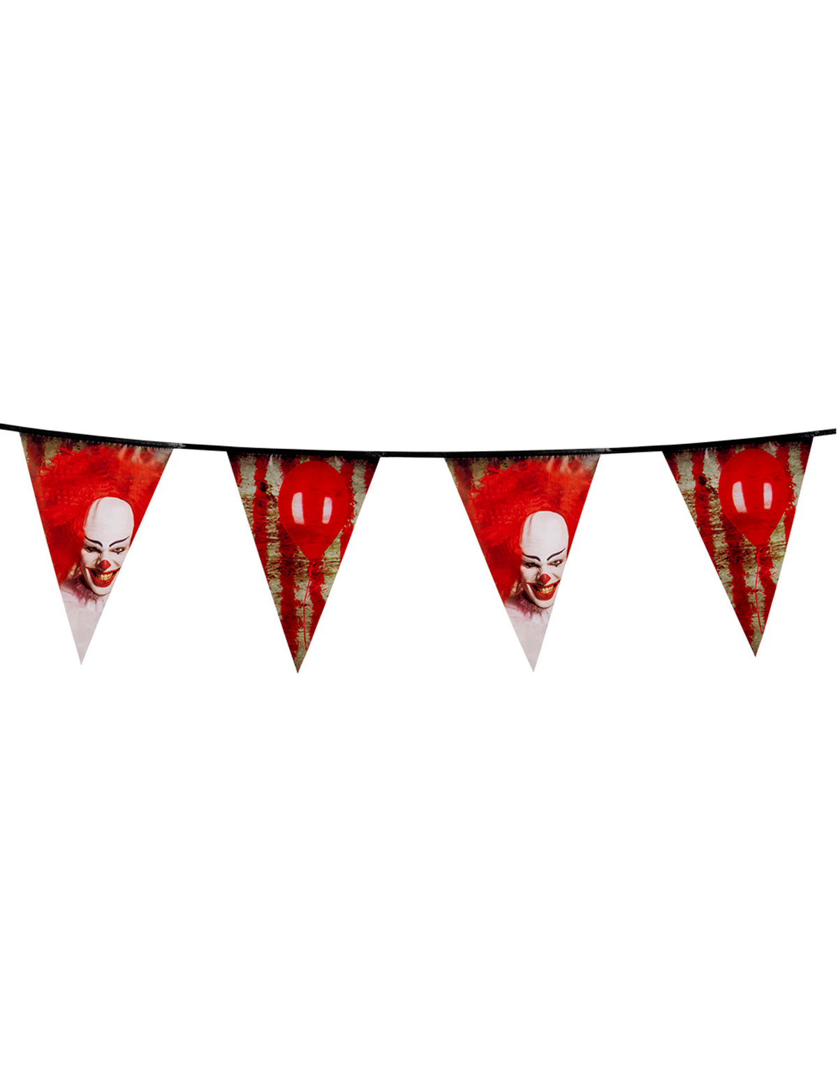 Le cirque maudit — guirlande plastique clown, 6 m