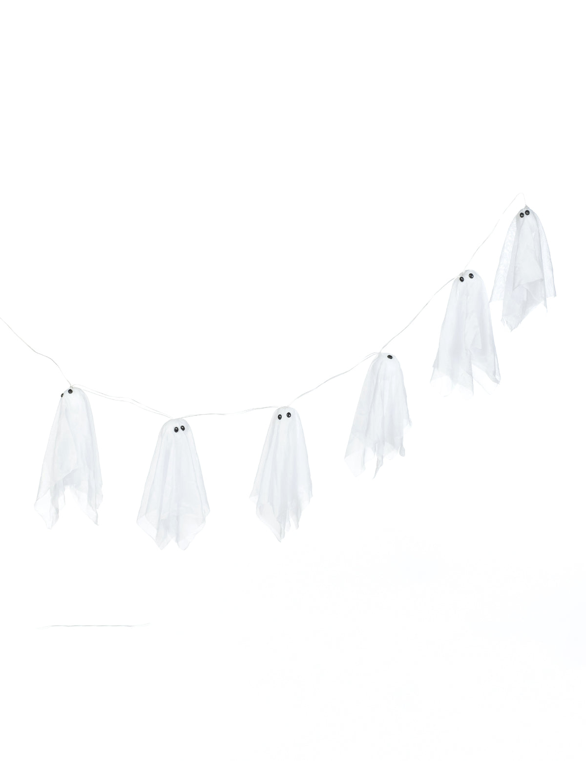 Guirlande fantômes lumineux Halloween 150 cm
