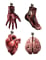 Guirlande en papier organes humains Halloween 3 m