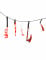 Guirlande outils ensanglantés 118 cm