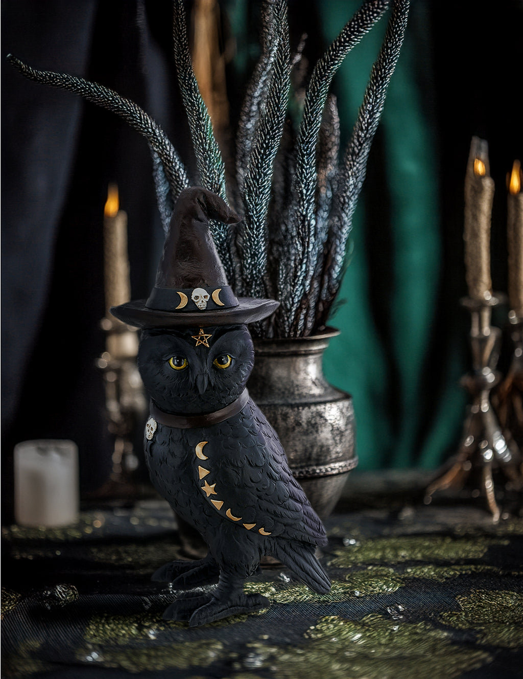 Hibou de sorcier occulte 31 cm