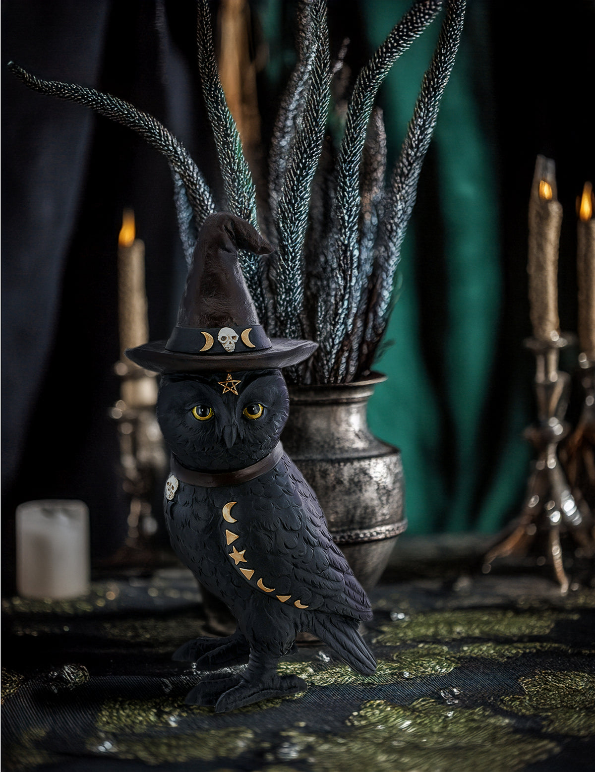 Hibou de sorcier occulte 31 cm