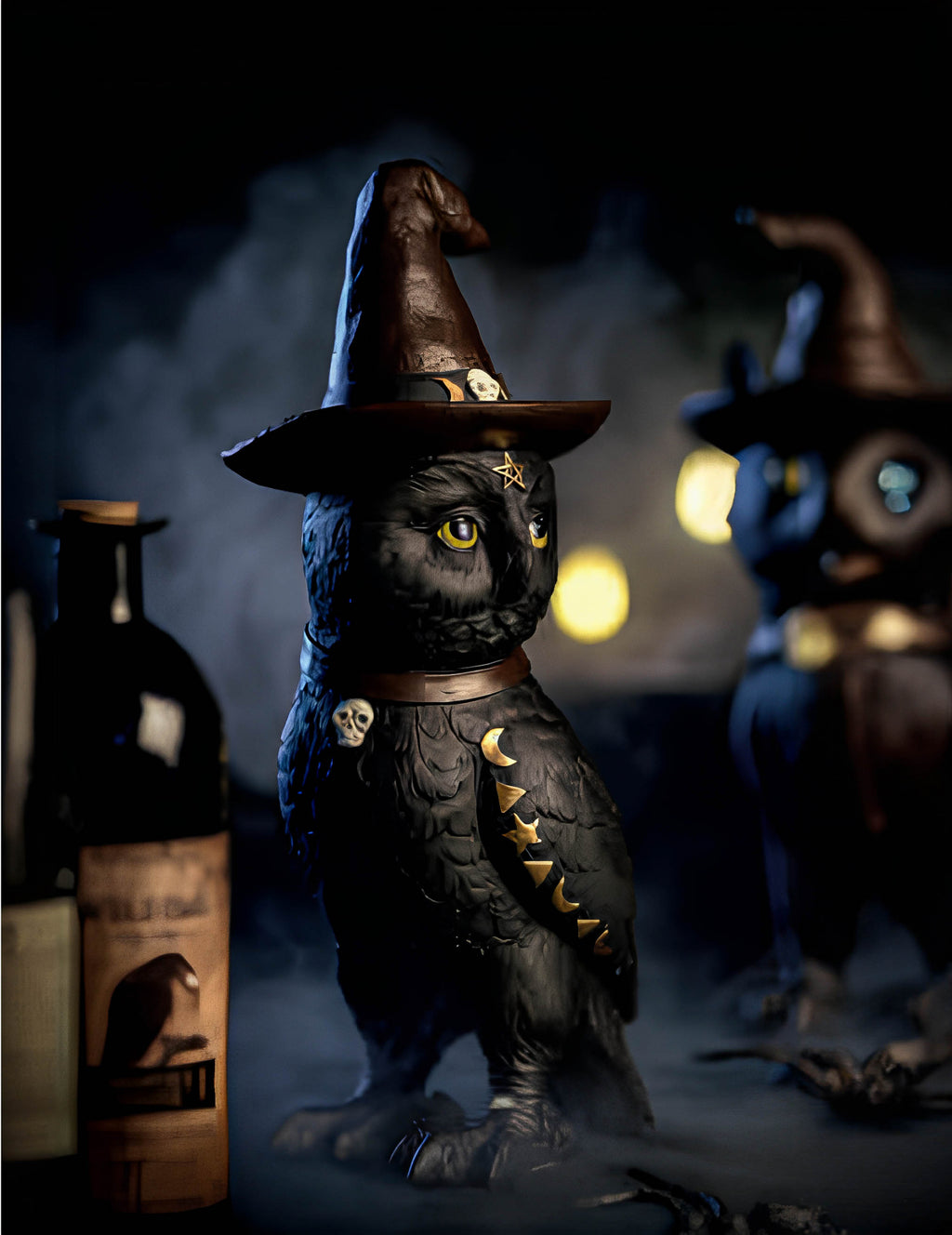 Hibou de sorcier occulte 31 cm