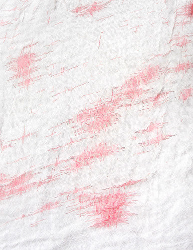 Nappe blanche ensanglantée 185x140 cm