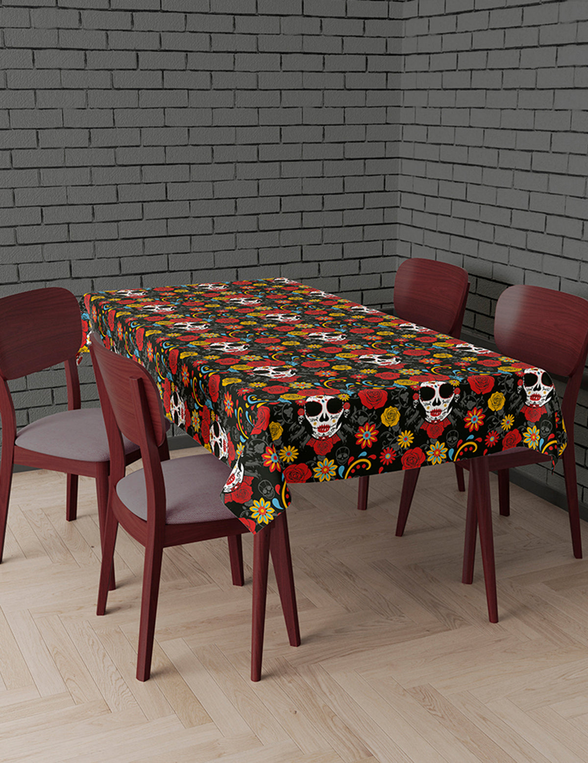 Nappe Catrina Dia de los muertos 137 x 274 cm
