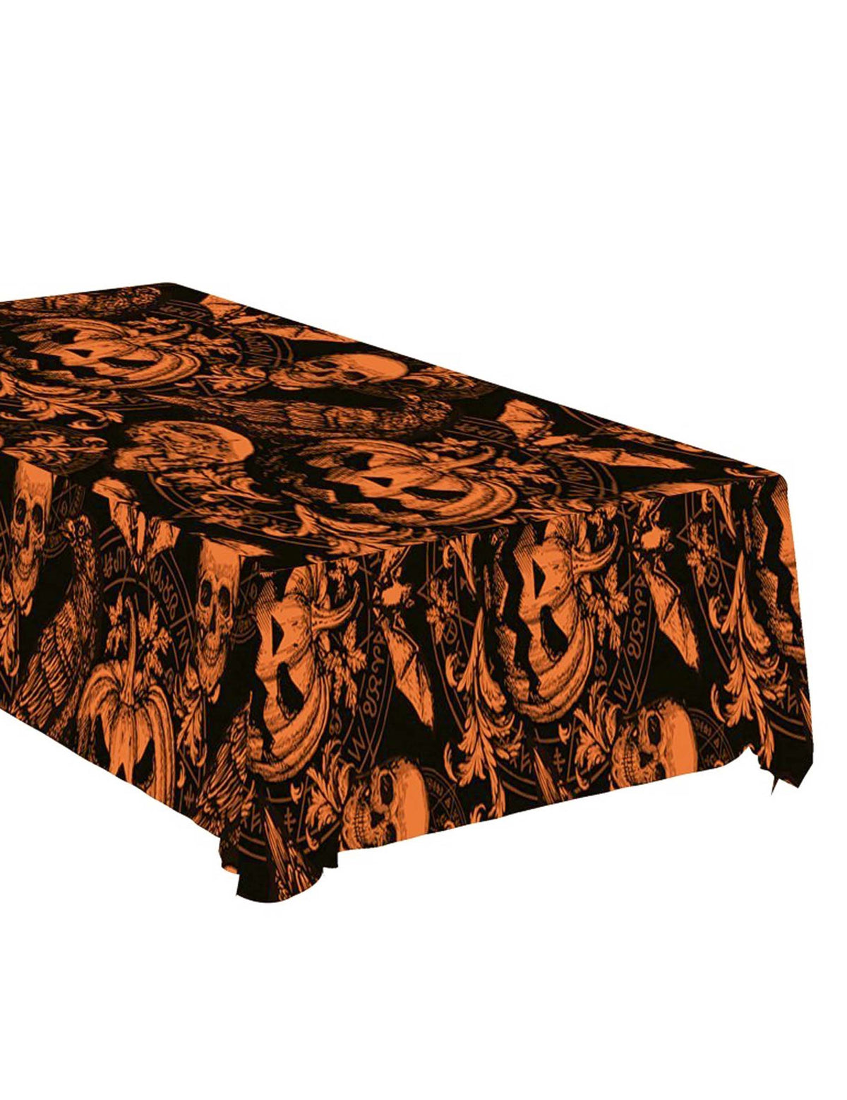 Pack décoration Restaurant Banquet Macabre — Nappe citrouille gothique 137 x 274 cm