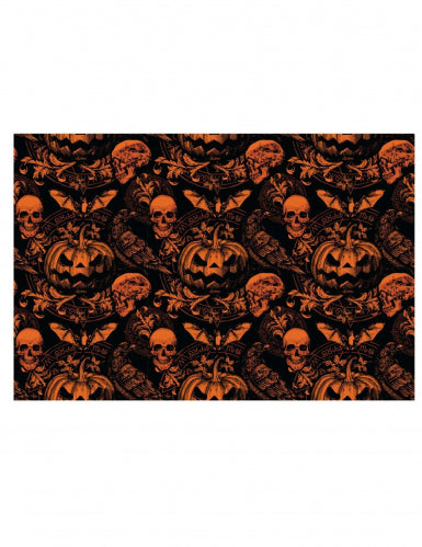Nappe citrouille gothique 137 x 274 cm