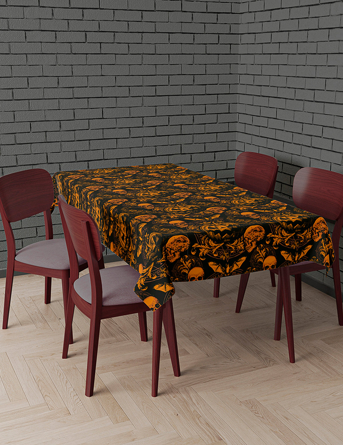 Nappe citrouille gothique 137 x 274 cm