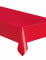 Nappe rectangulaire en plastique rouge 137 x 274 cm jetable