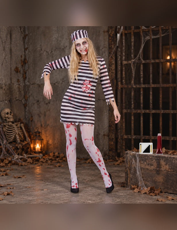 Illustration du Pack effrayant prisonnière zombie femme porté, décor non inclus