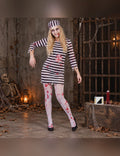 Illustration du Pack effrayant prisonnière zombie femme porté, décor non inclus