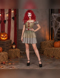 Illustration du Pack clown psycho femme porté, décor non inclus