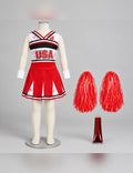 Illustration du Pack zombie pompom girl fille Halloween porté, décor non inclus