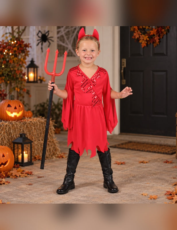 Illustration du Pack diablesse rouge fille porté, décor non inclus