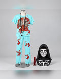 Illustration du Pack docteur zombie enfant Halloween porté, décor non inclus