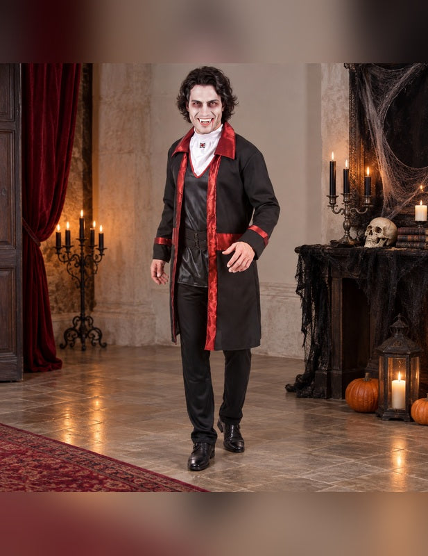 Illustration du Pack vampire chic homme Halloween porté, décor non inclus