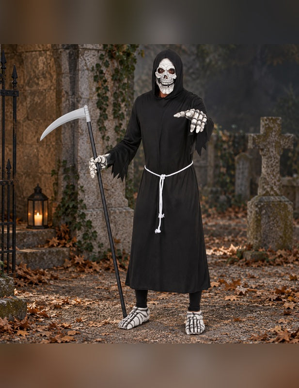 Illustration du Pack faucheur des ténèbres adulte Halloween porté, décor non inclus